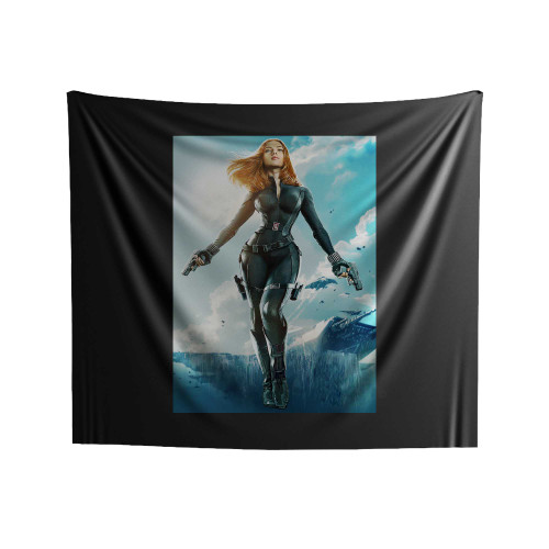 Captain America Black Widow Indoor Wall Tapestries