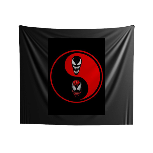 Carnage And Venom Yin Yang Indoor Wall Tapestries