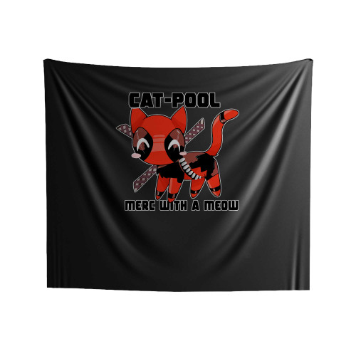 Cat Pool Merc With A Meow Indoor Wall Tapestries