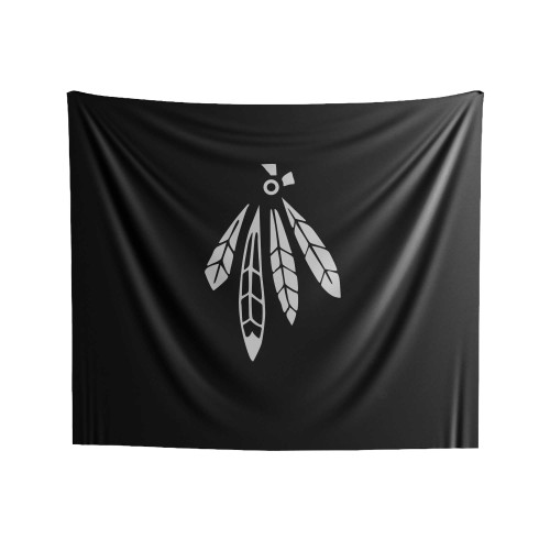 Chicago Blackhawks Hawks Feathers Stanley Funny Summer Indoor Wall Tapestries