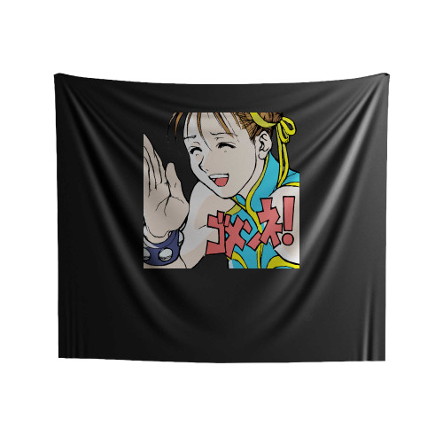 Chun-Li Gomen Ne! Indoor Wall Tapestries