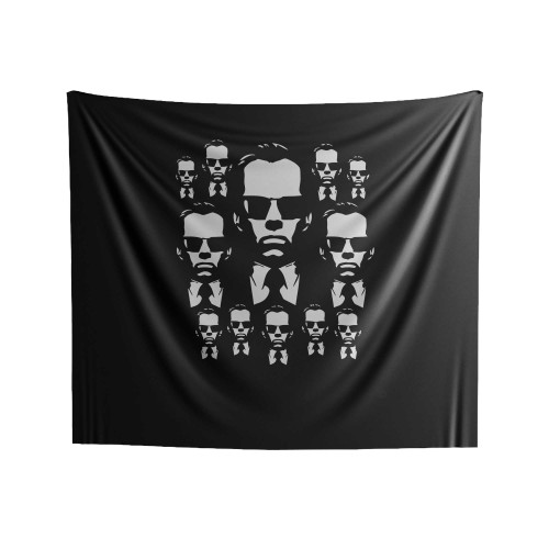 Cool Agent Smith Matrix Inspired Trilogy Indoor Wall Tapestries