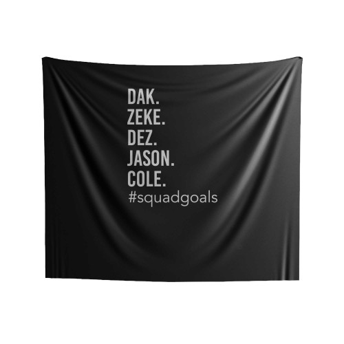 Cowboys Squad Jason Witten, Dez Byrant We Dem Boyz #Squadgoals Indoor Wall Tapestries