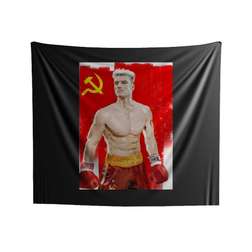 Cuadro Increible Ivan Drago Pelicula Rocky 4 Indoor Wall Tapestries