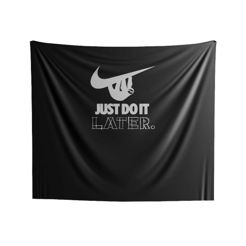 Cute Sloth Just Do It Indoor Wall Tapestries