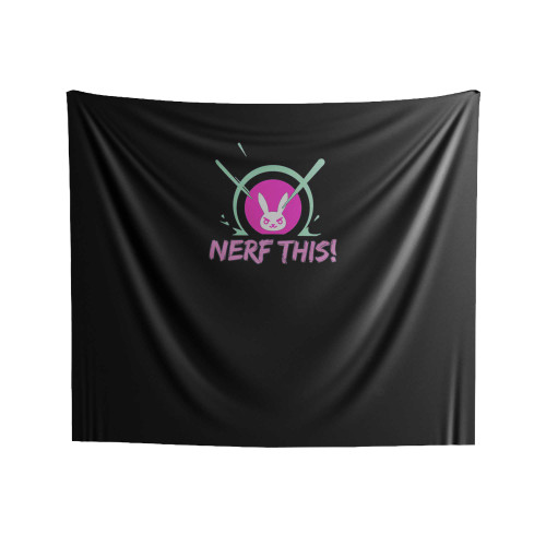 D- Bunny - Overwatch, Gaming, Gamers, Reaper, Tracer, Genji, Zenyatta Indoor Wall Tapestries