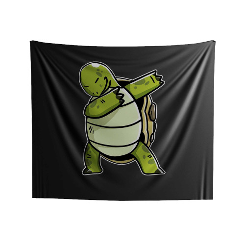 Dabbing Tortoise Indoor Wall Tapestries