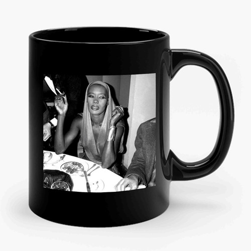 Grace Jones Fashion Model Pop New Wave Fashion Icon Ceramic Mug