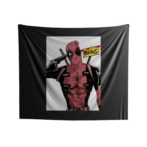 Deadpool Bang Indoor Wall Tapestries