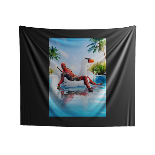 Deadpool Swiming Party Indoor Wall Tapestries