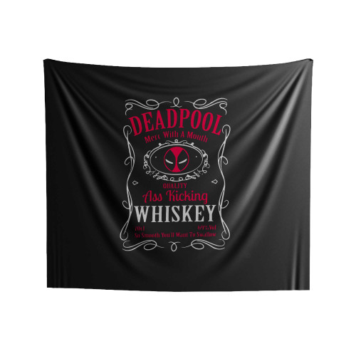 Deadpool Whisky Indoor Wall Tapestries