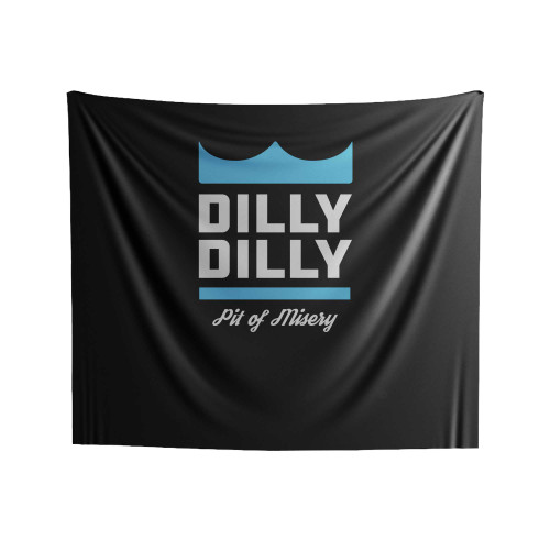 Dilly Dilly Logo Art Indoor Wall Tapestries