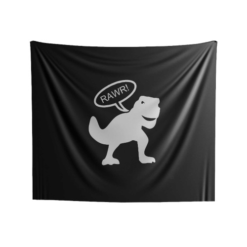 Dinosaur Rawr Trex Indoor Wall Tapestries