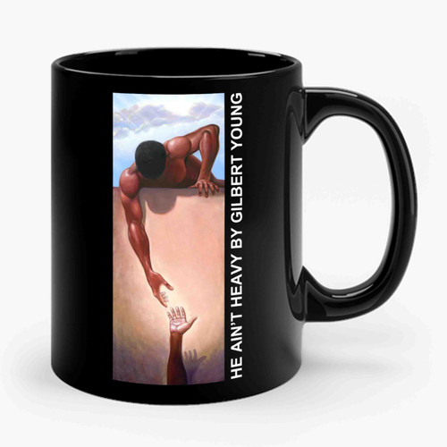 He Aint Heavy By Gilbert Young Ceramic Mug