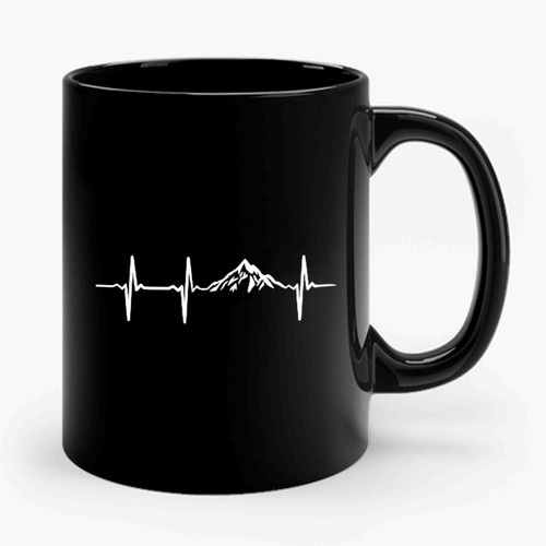 Hiking Heartbeat Ceramic Mug