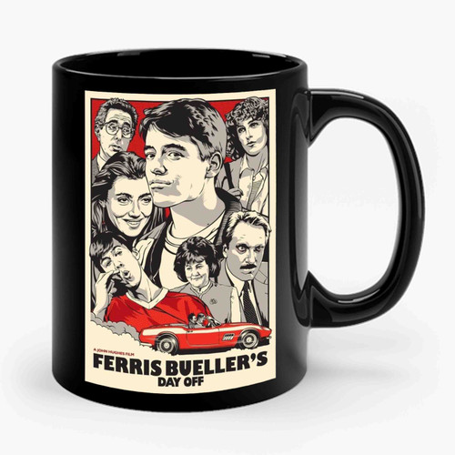 Hipster Retro Movie Ferris Bueller Ceramic Mug