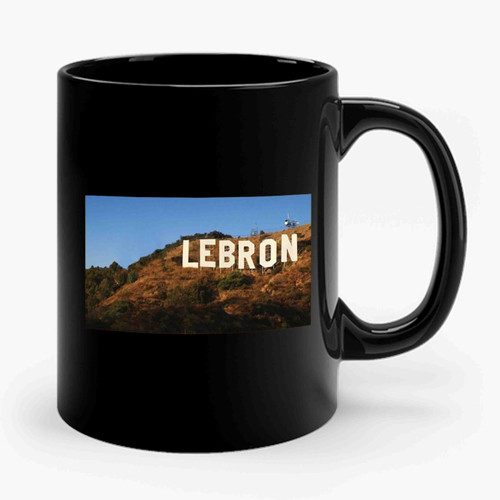 Hollywood Sign Lebron Basketball Inspired Lebron James Ceramic Mug