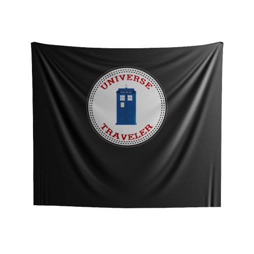 Dr Who Inspired Universe Traveler Indoor Wall Tapestries