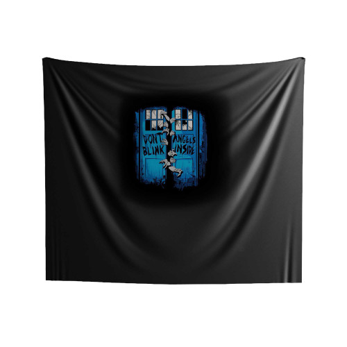 Dr Who Weeping Angel Don't Blink Angel Inside Indoor Wall Tapestries