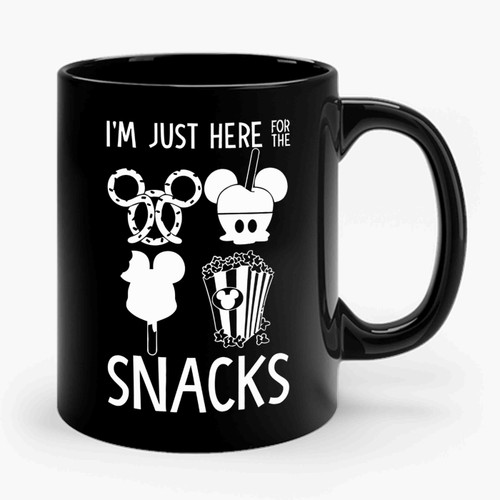 Im Just Here For This Snacks Disney Quotes Ceramic Mug