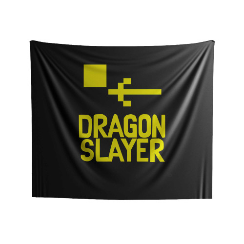 Dragon Slayer Atari Adventure Inspired Videogame Nintendo 8 Bit Retro Pixel Art Atari 2600 Atari Vcs Indoor Wall Tapestries