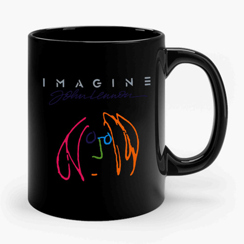 John Lennon Imagine Inspired Graphic Ceramic Mug