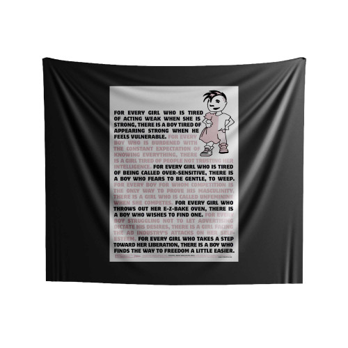 Every Girl Every Boy Gender Subversion Indoor Wall Tapestries
