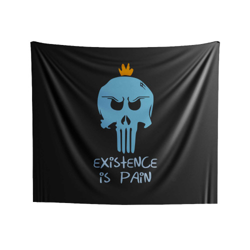 Existence Is Pain Rick & Morty The Punisher Indoor Wall Tapestries