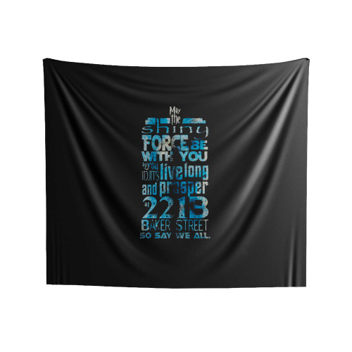 Fandom Motto Tardis Indoor Wall Tapestries