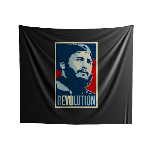 Fidel Castro Cuban Revolutionary Indoor Wall Tapestries