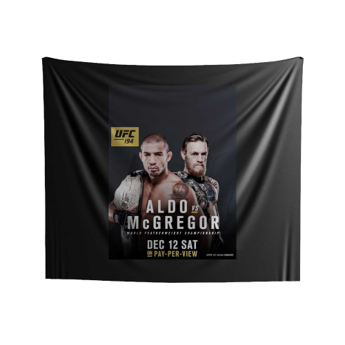 First Official Promotional Image For Ufc 194 Aldo Vs Mcgregor Indoor Wall Tapestries