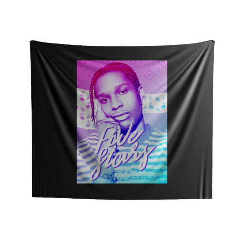 Five Stars Asap Rocky Indoor Wall Tapestries
