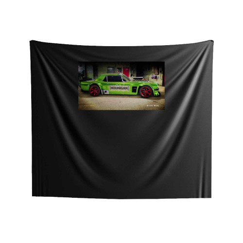 Ford Mustang Green Indoor Wall Tapestries