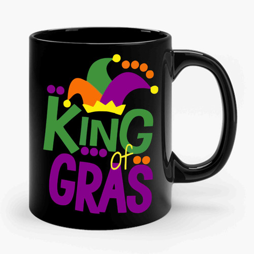 King Of Gras Mardi Gras Ceramic Mug
