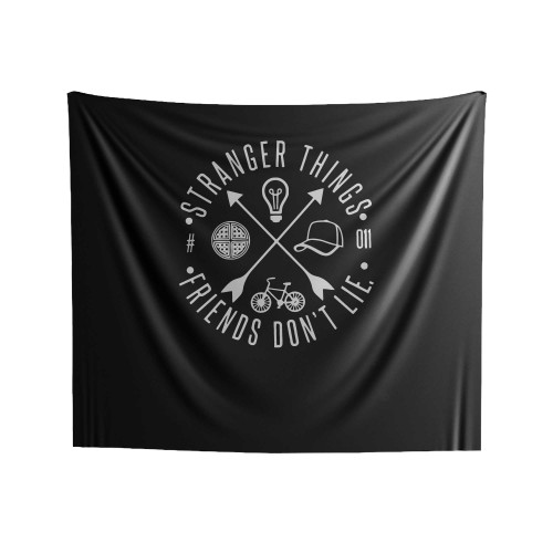 Friends Don't Lie Stranger Things 1 Indoor Wall Tapestries