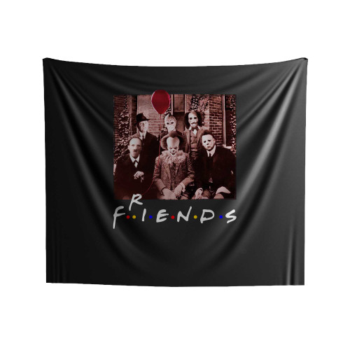 Friends Horror Movie Creepy Sinister Tv Show Indoor Wall Tapestries