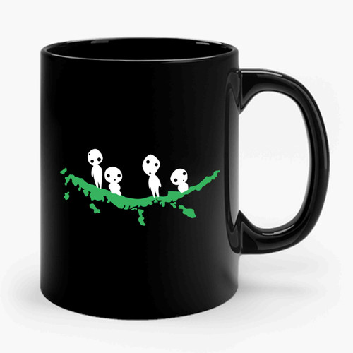 Kodama On Tree Japanese Folklore Tree Spirit Ceramic Mug