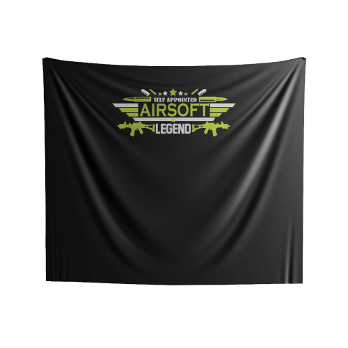 Funny Airsoft Legend Guns & Gear Indoor Wall Tapestries