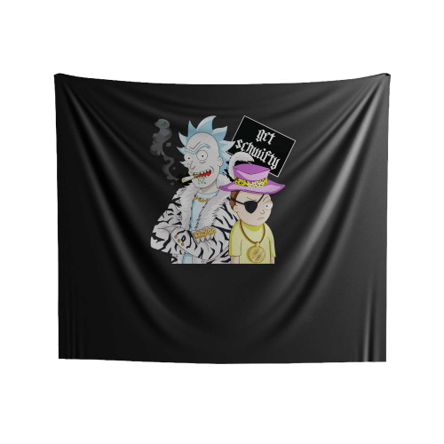 Get Schwifty Rick And Morty Enamel Indoor Wall Tapestries