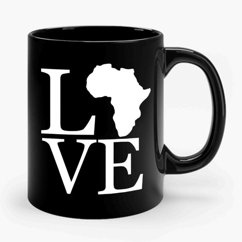 Love Africa T- Shirt Ceramic Mug