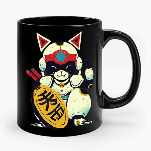 Lucky Pizza Cat Samurai Pizza Cats Ceramic Mug