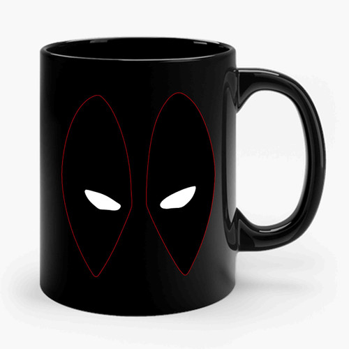 Deadpool Eyes Marvel Comics Inspired Superhero Ceramic Mug