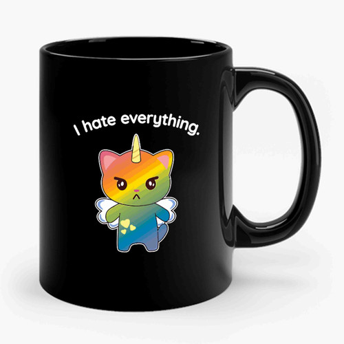 Magical Kitten I Hate Everything Ceramic Mug