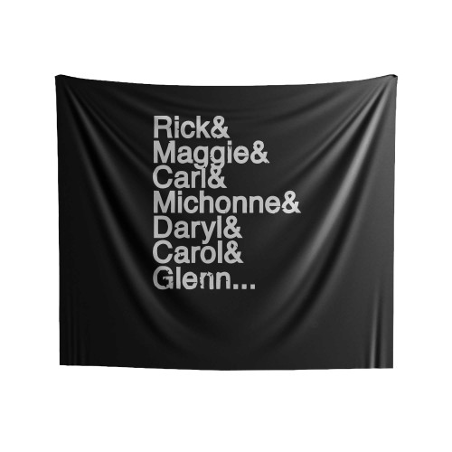 Glenn The Walking Dead Rick Maggie Carl Michonne Daryl Carol Indoor Wall Tapestries