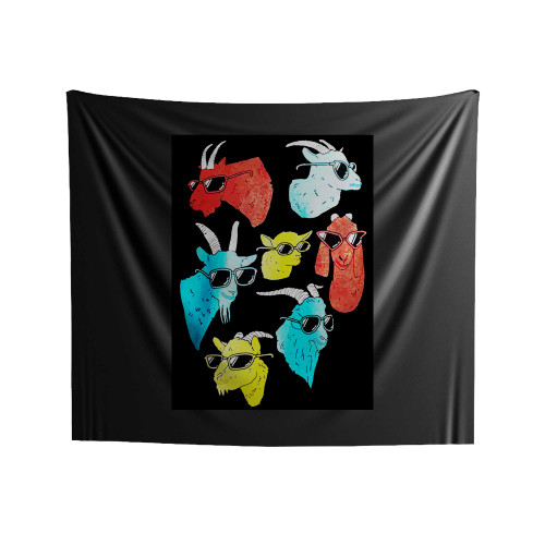 Goat Funny Cool Farm Animal 4H Billy Pygmy Crazy Indoor Wall Tapestries Goat Funny Cool Farm Animal 4H Billy Pygmy Crazy Indoor Wall Tapestries