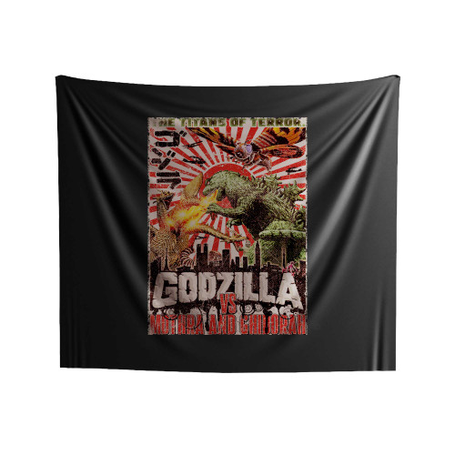 Godzilla The Titans Of Terror Classic Indoor Wall Tapestries