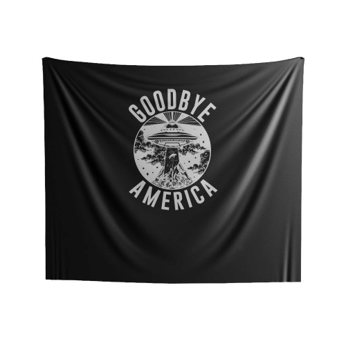 Good Bye America Anti Donald Trump Fuck Donald Trump Indoor Wall Tapestries
