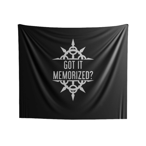 Got It Memorized Indoor Wall Tapestries
