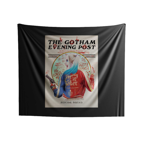 Gotham Evening Post Suicide Squad Indoor Wall Tapestries