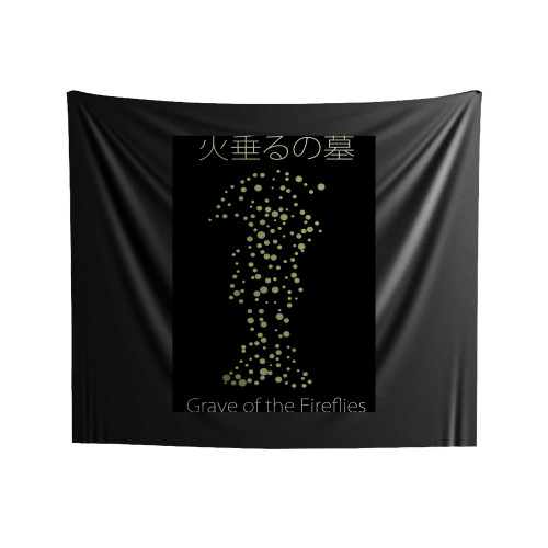 Grave Of The Fireflies Japanese Animated War Indoor Wall Tapestries